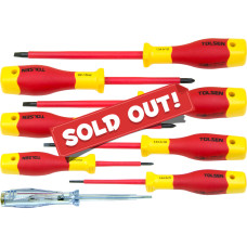 8pcs VDE Power Insulated 1000V Flat Phillips Handle Screwdrivers Set